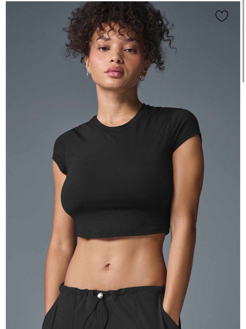NWT Alosoft Cropped Finesse Short Sleeve